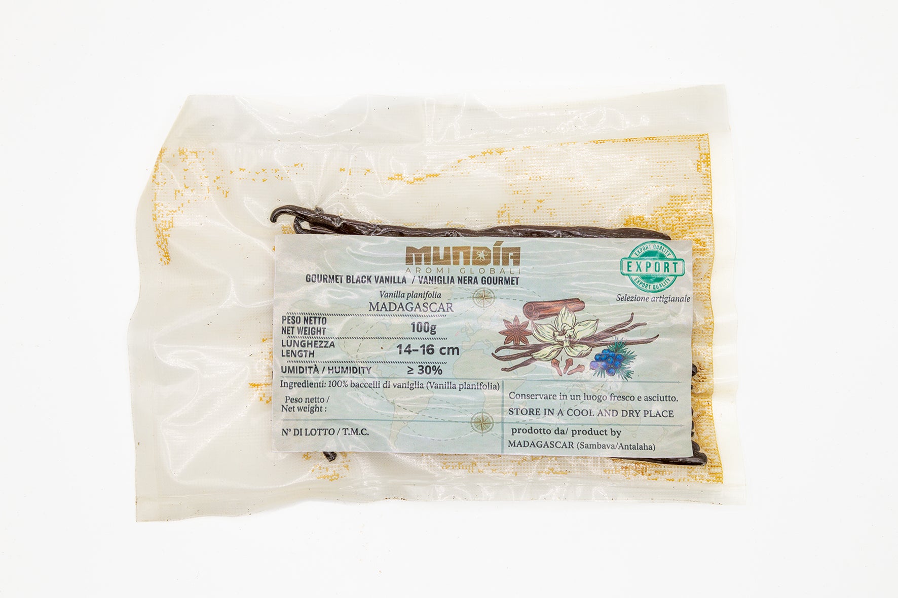 Vaniglia bourbon – Baccelli Scelti (14/16 cm)